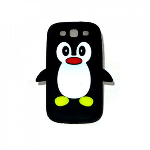 Wholesale Samsung Galaxy S3 / i9300 3D Penguin Case  (Black)